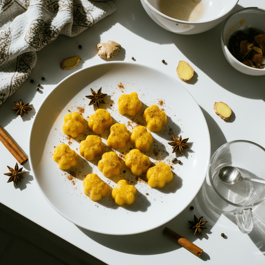 Bocaditos Antiinflamatorios de Cúrcuma