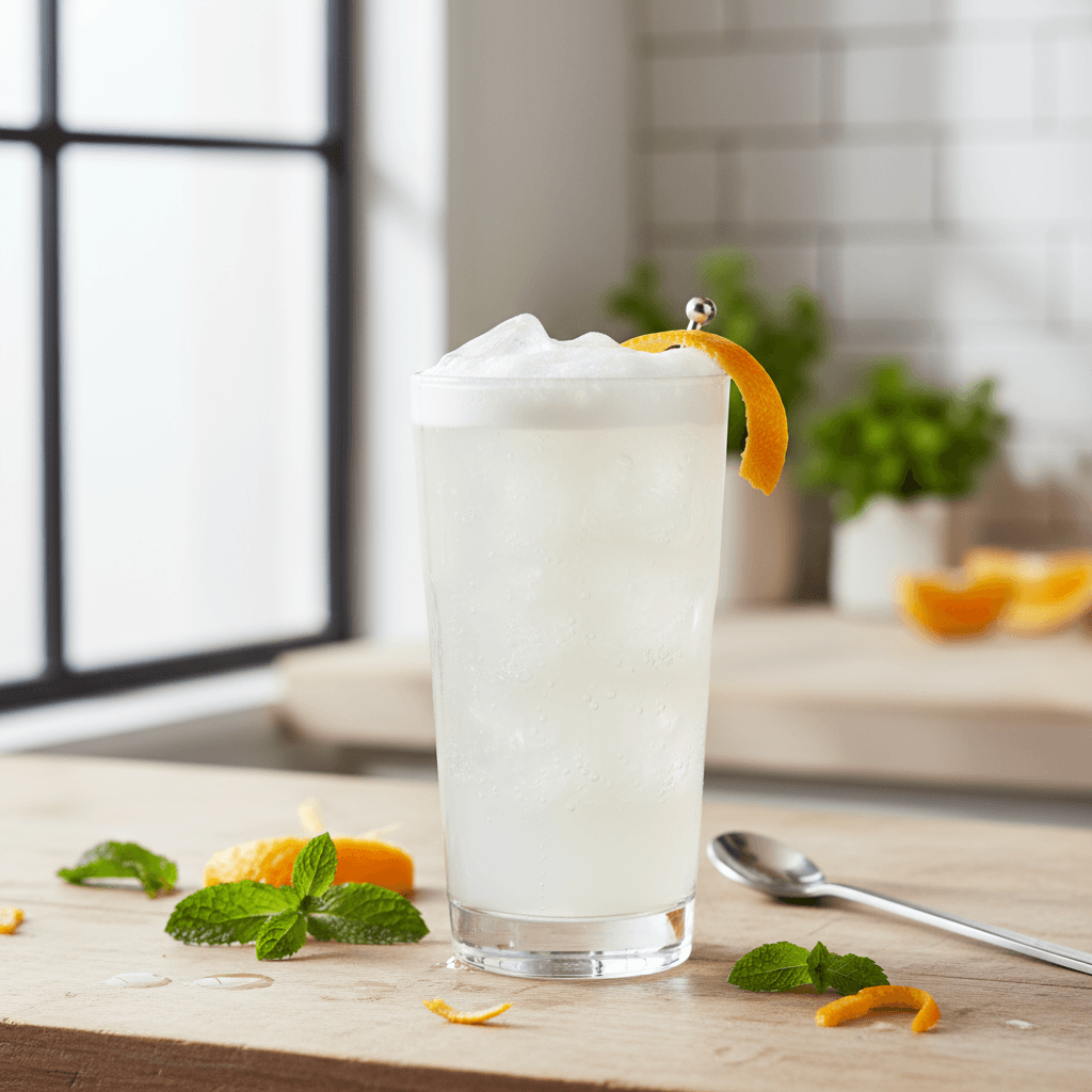 Gin Fizz with Orange Twist