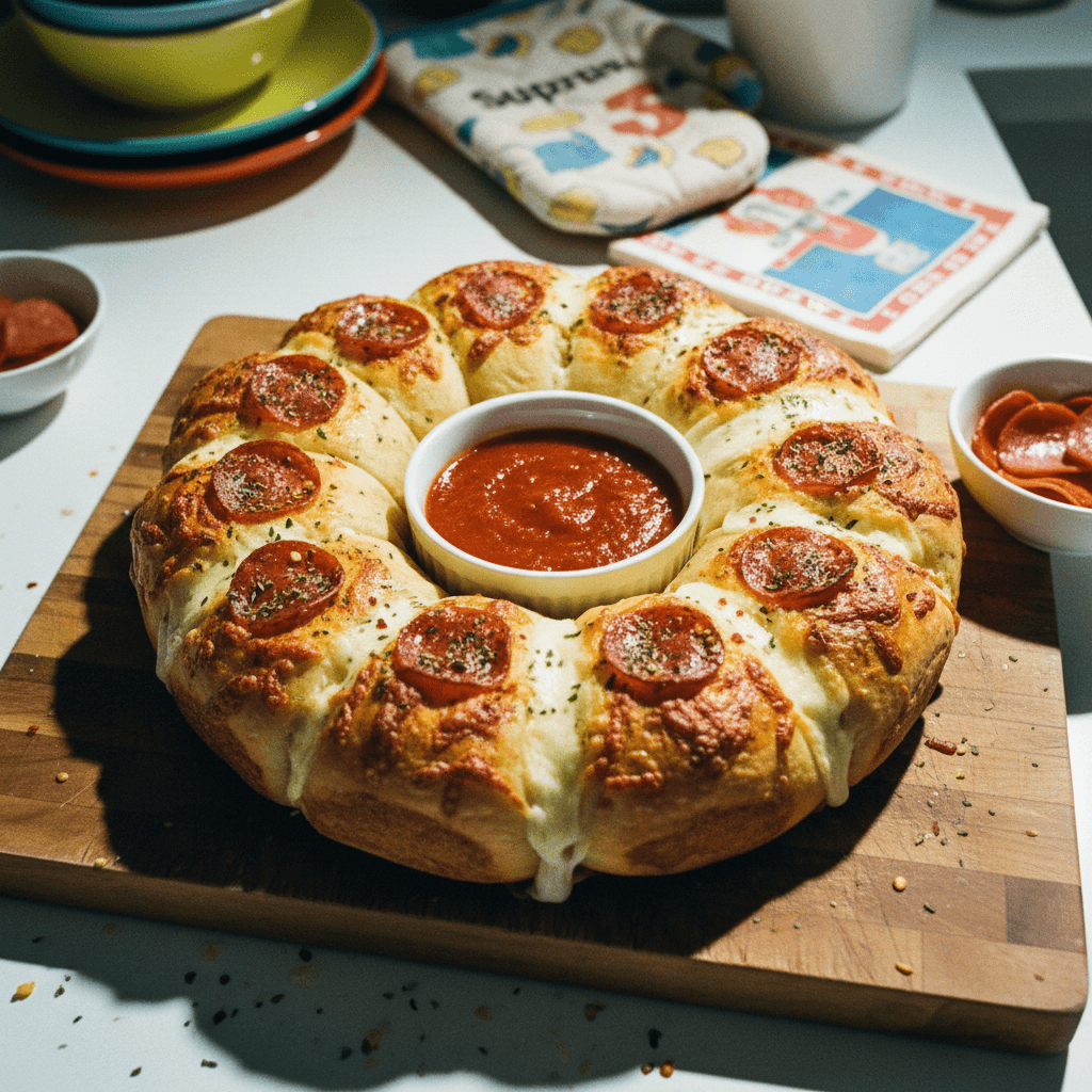 Sourdough Pizza Wreath
