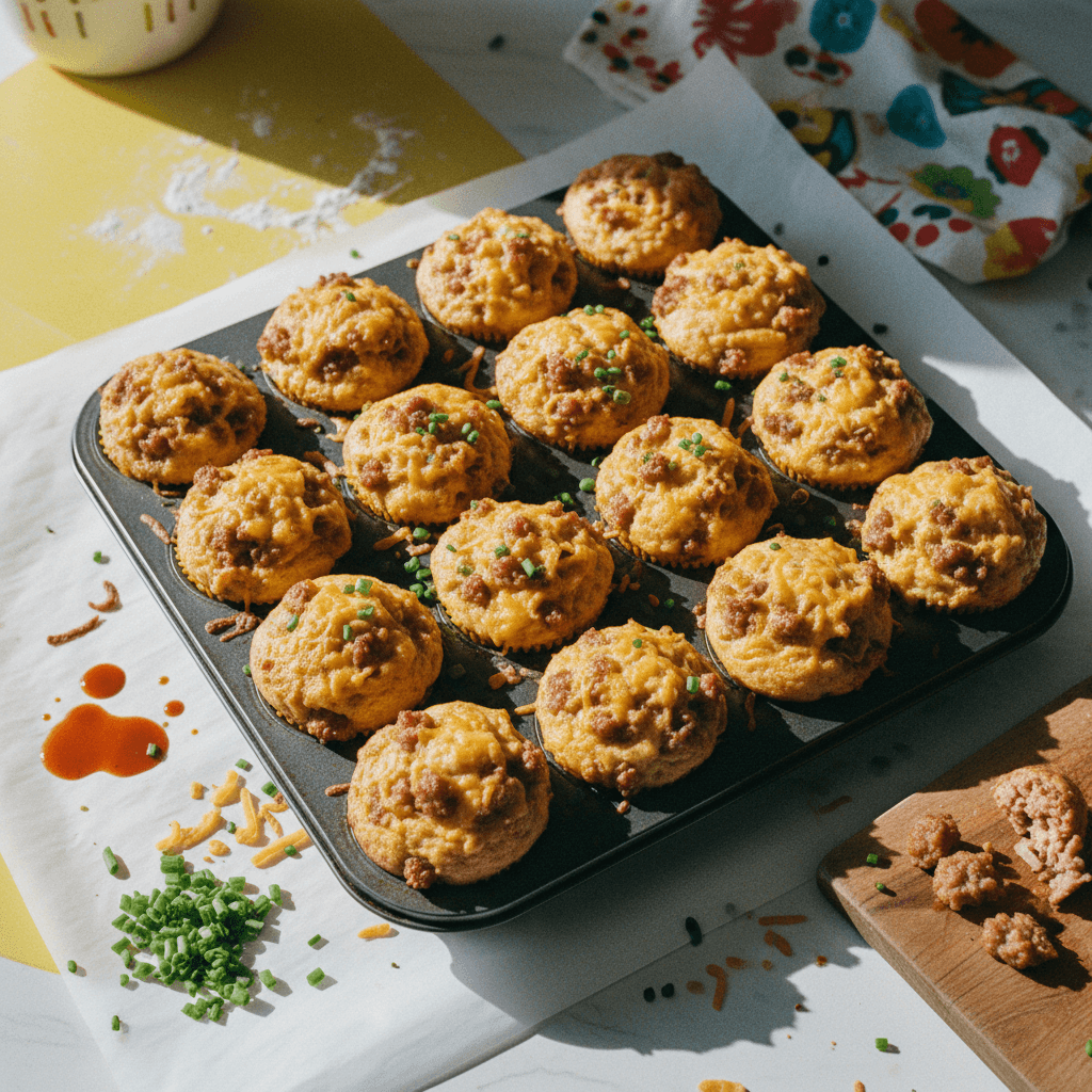 Sausage and Cheese Breakfast Muffins