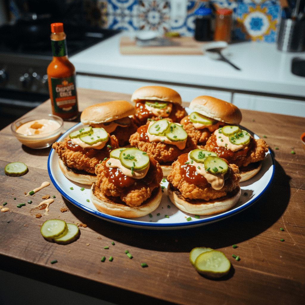 Honey BBQ Chicken Sliders