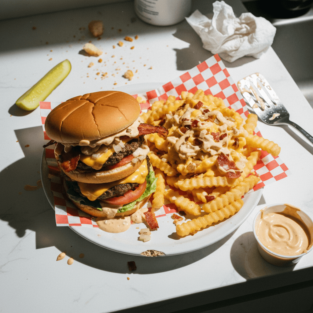 IN-N-OUT at Home (Animal Style Burger & Fries)