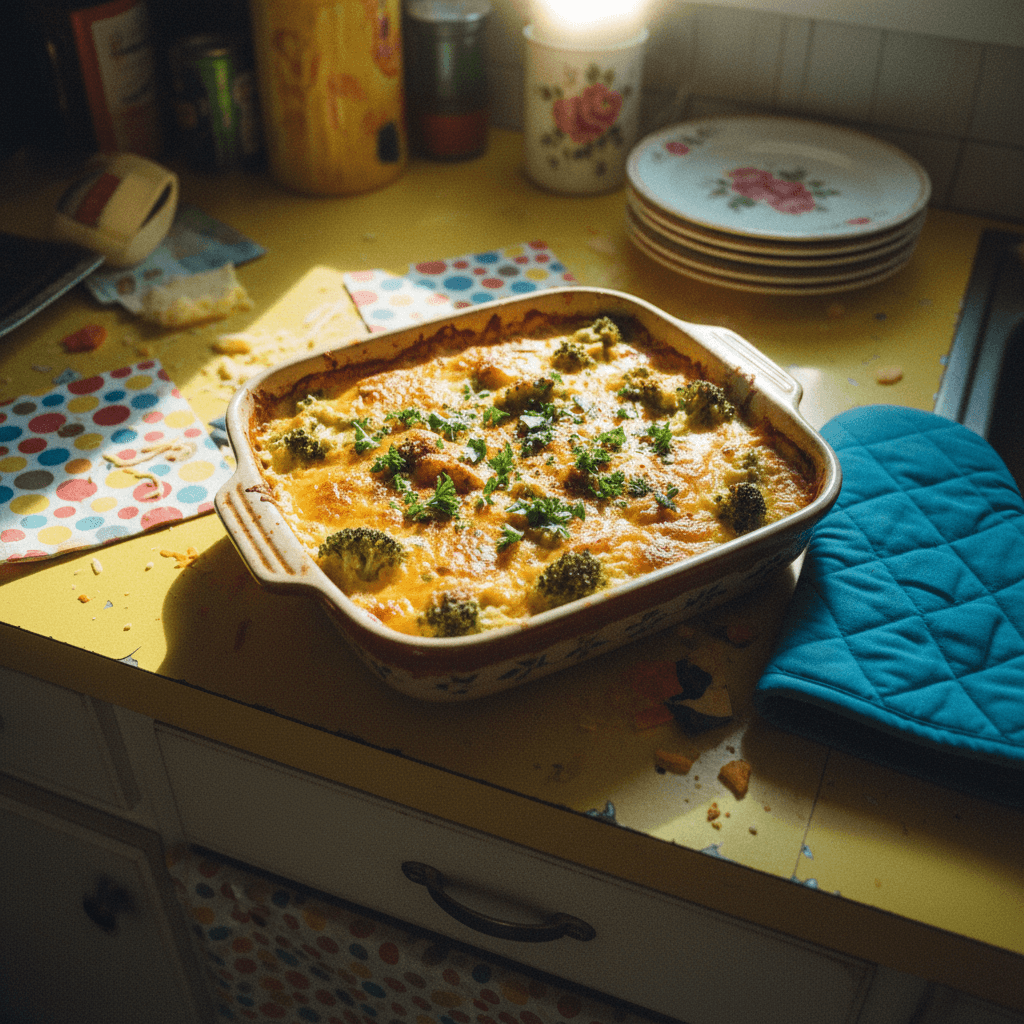 Broccoli and Cheddar Bake