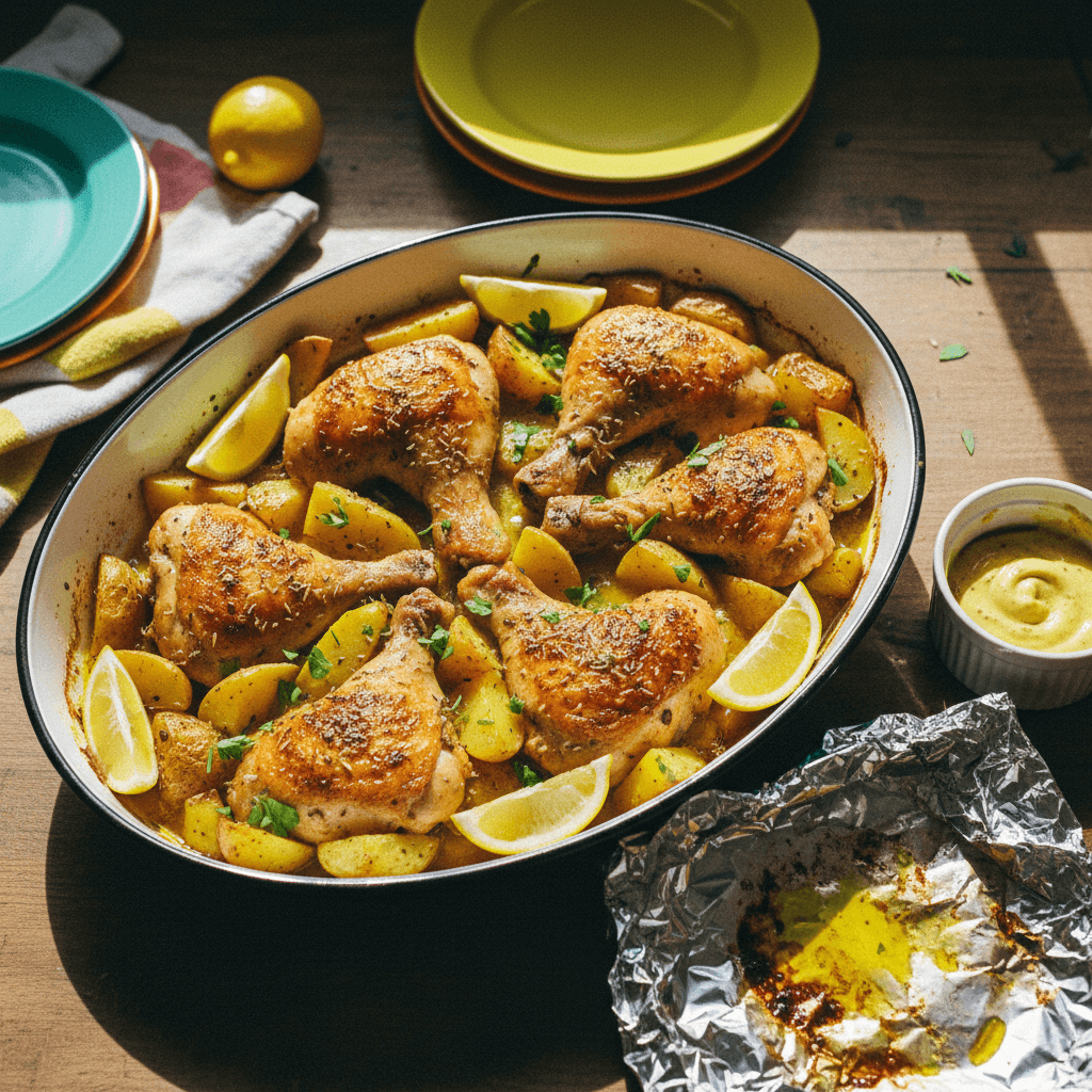 Greek Lemon Chicken with Potatoes