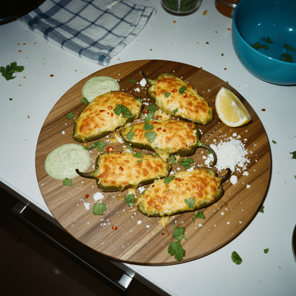 Spicy Cheese Stuffed Jalapeños