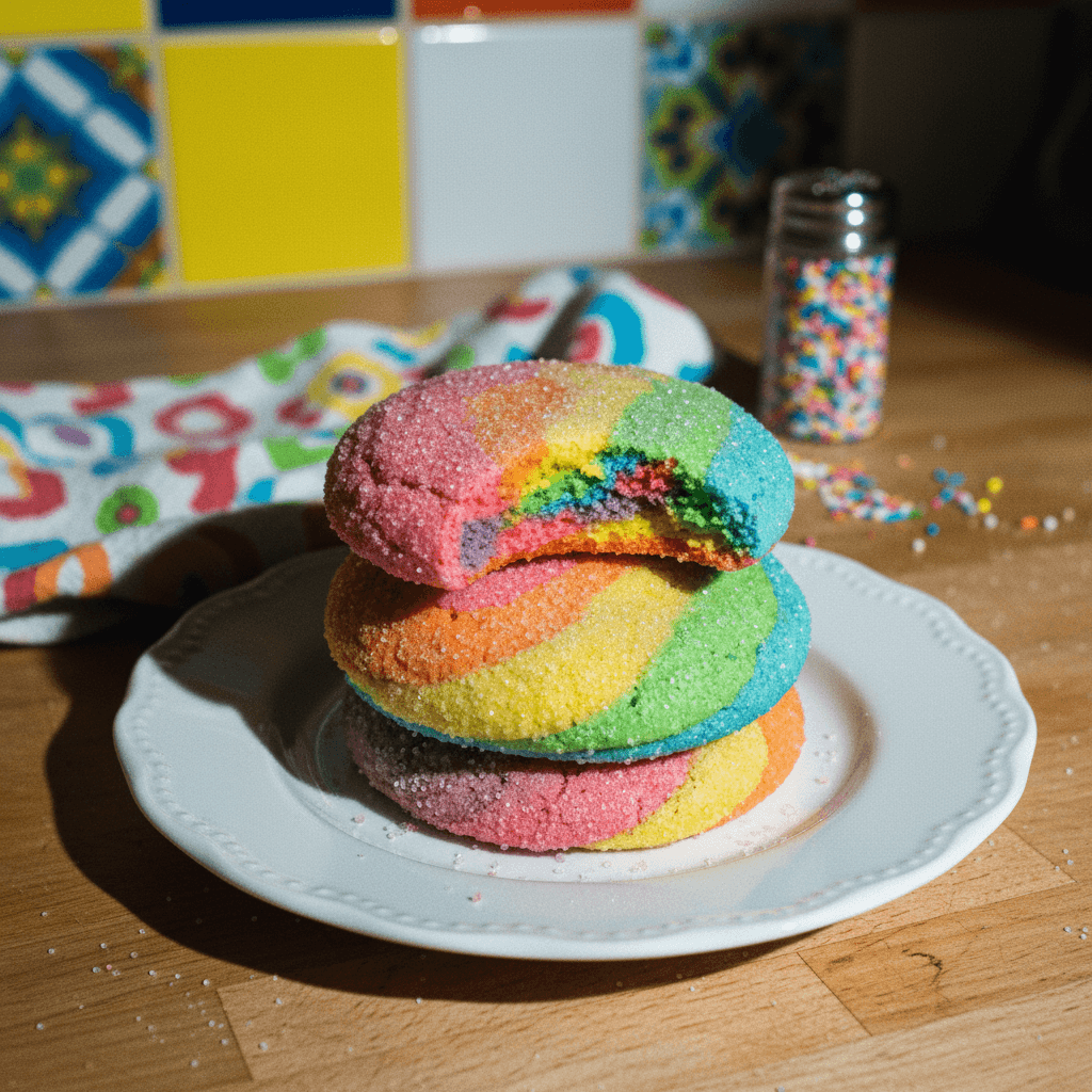 Rainbow Sugar Cookies