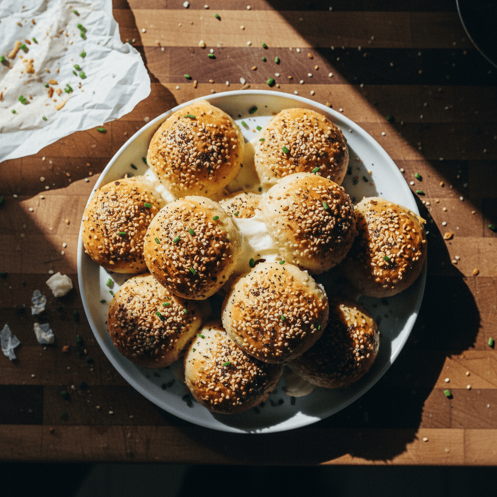 Everything Bagel Cheese Bombs