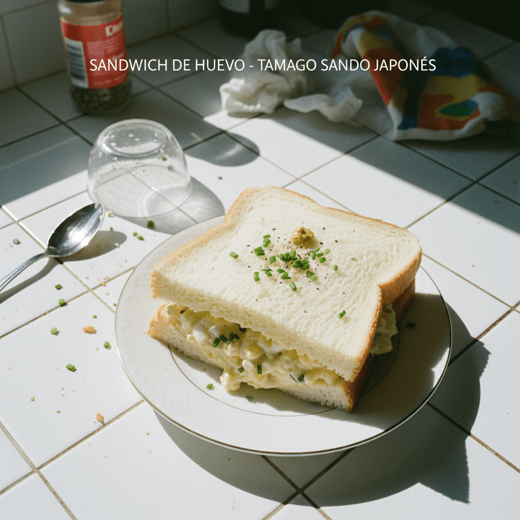 SANDWICH DE HUEVO - Tamago Sando Japonés