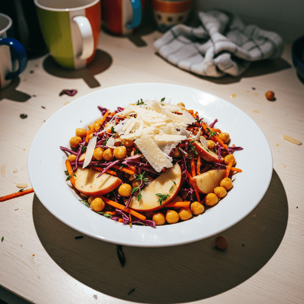 Vibrant Cabbage & Apple Chickpea Salad