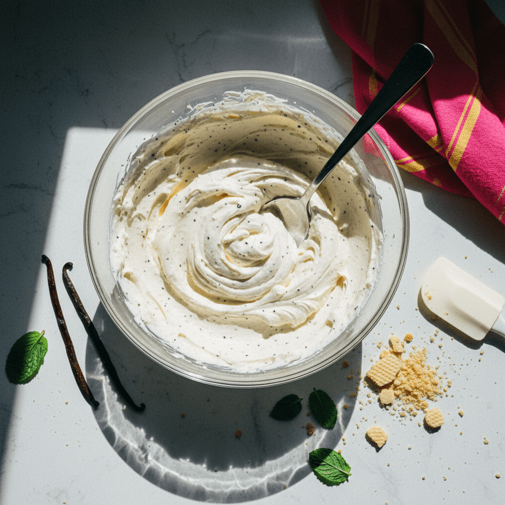 Better than Buttercream Vanilla Frosting (Whipped Vanilla Ganache)