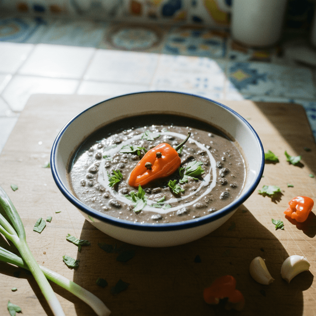 Haitian Sos Pwa (Black Bean Sauce)