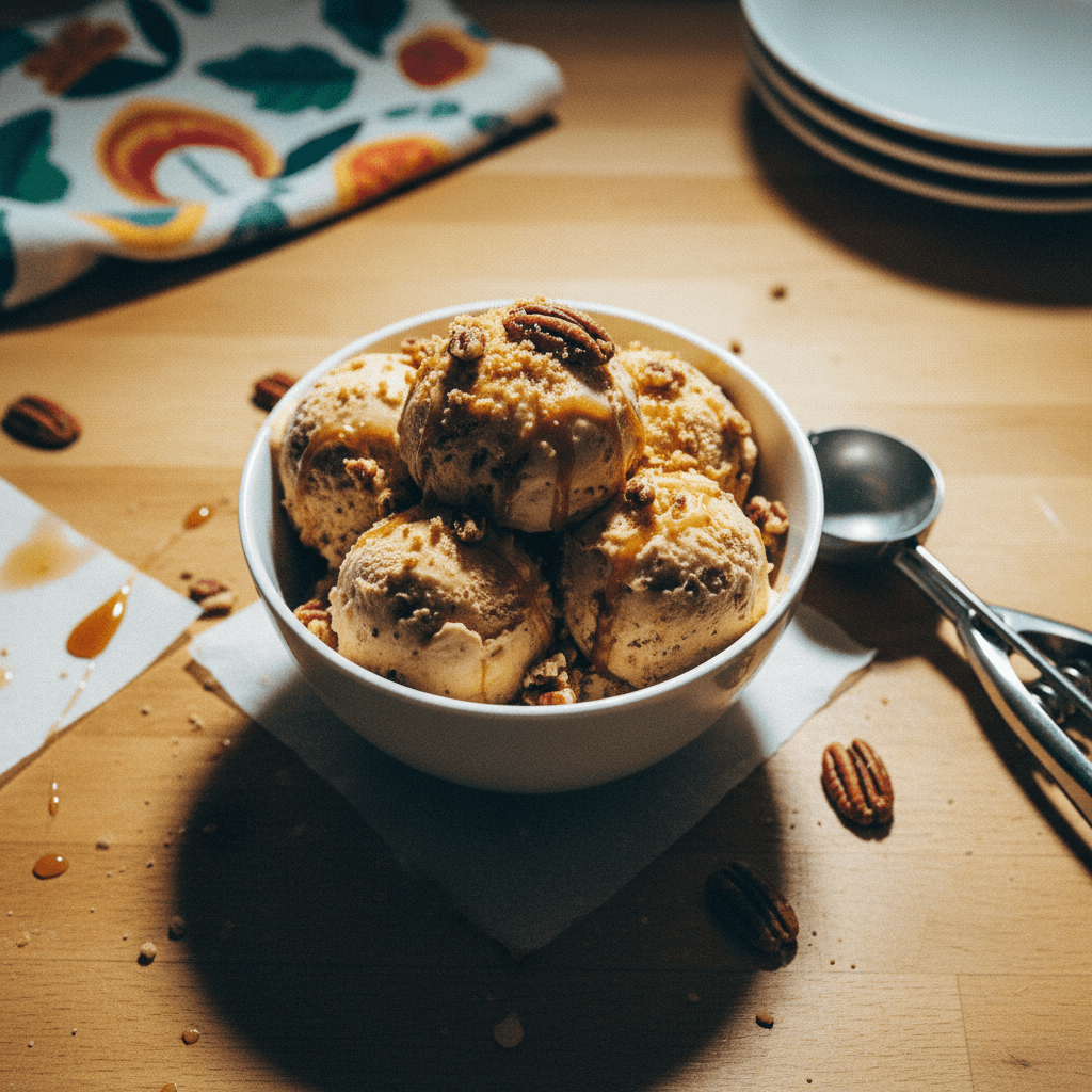 Toasted Pecan Praline Ice Cream