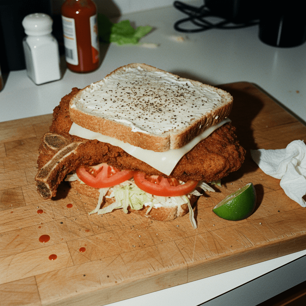 A Poke Chop Sammich