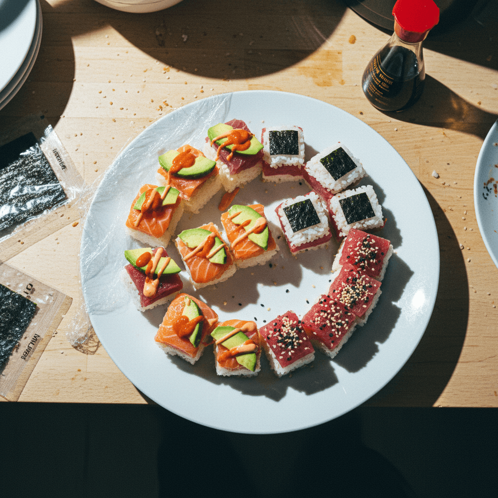 Ice Cube Tray Sushi