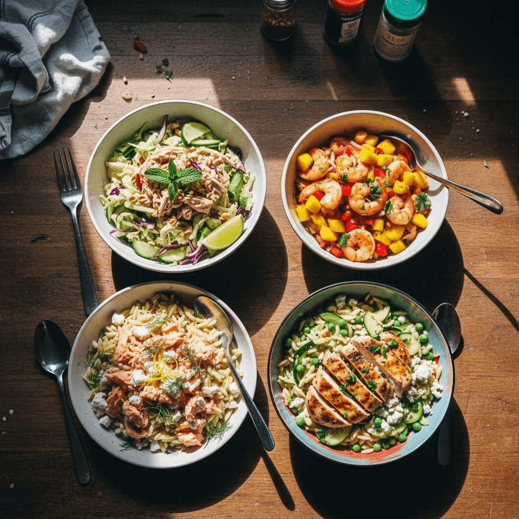 My Top 4 High Protein Salads