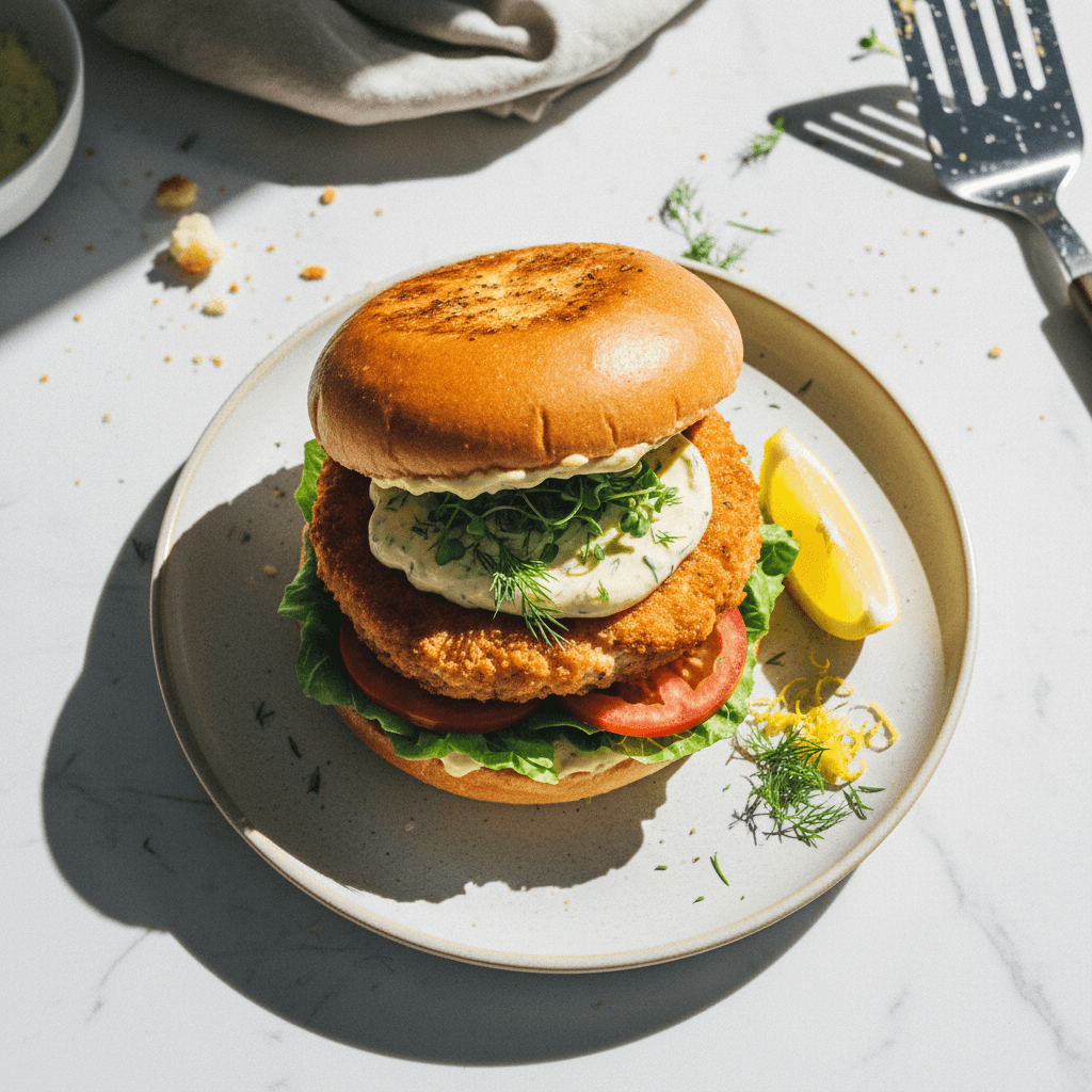 Salmon Smash Burger