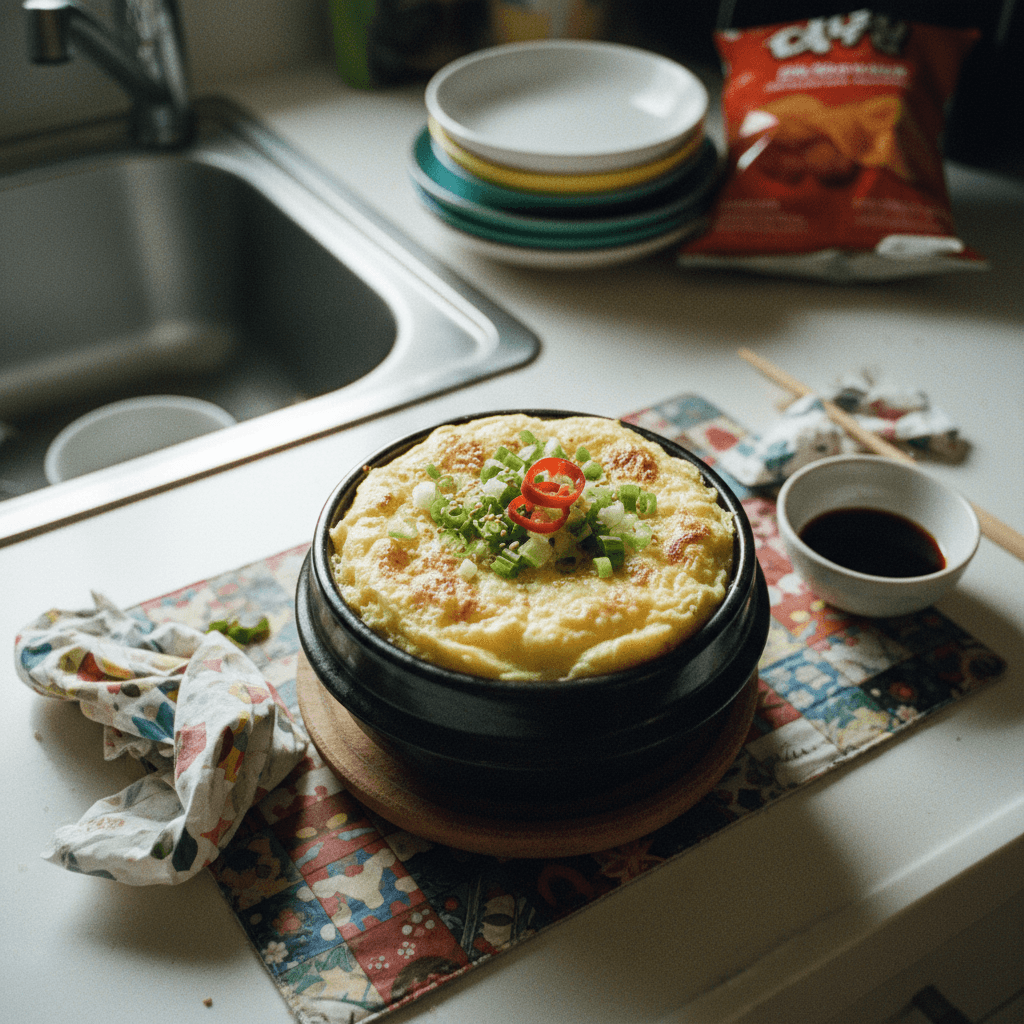 Korean Egg Soufflé (Gyeran Jjim)