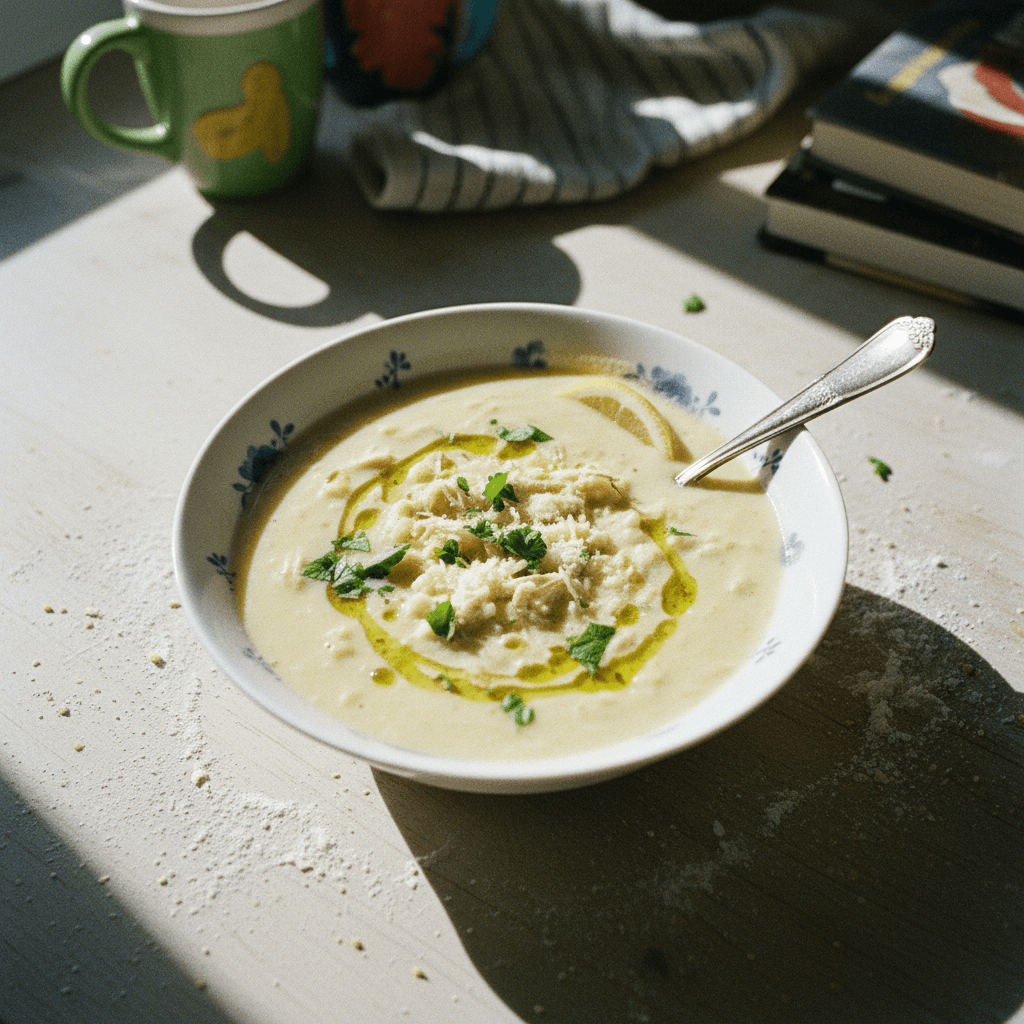 Creamy Chicken Soup with Hidden Veggies