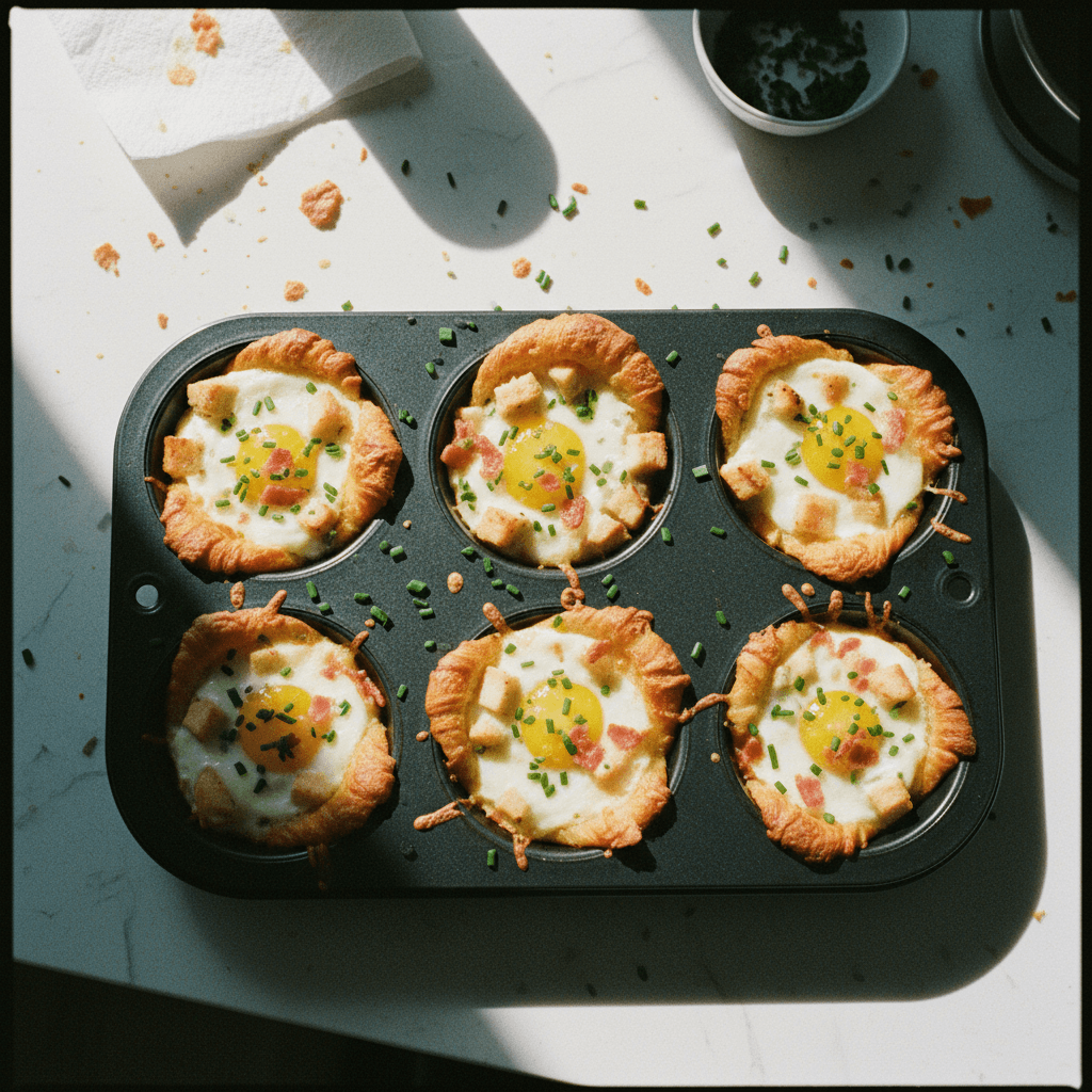 Breakfast Croissant Egg Cups