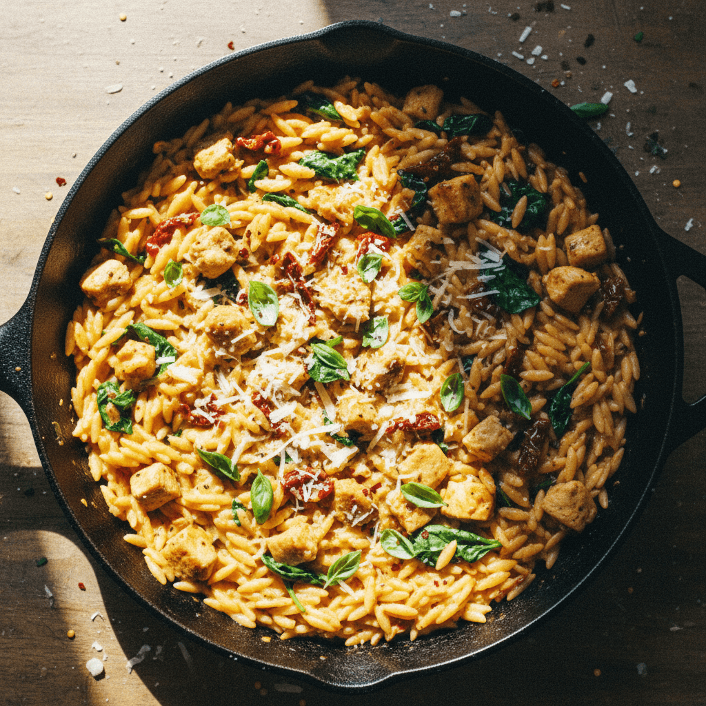 One Pan Marry Me Chicken Orzo