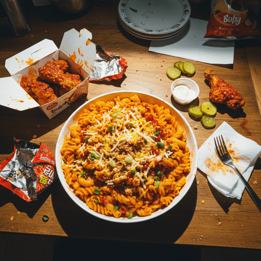 Buldak Mac N Cheese