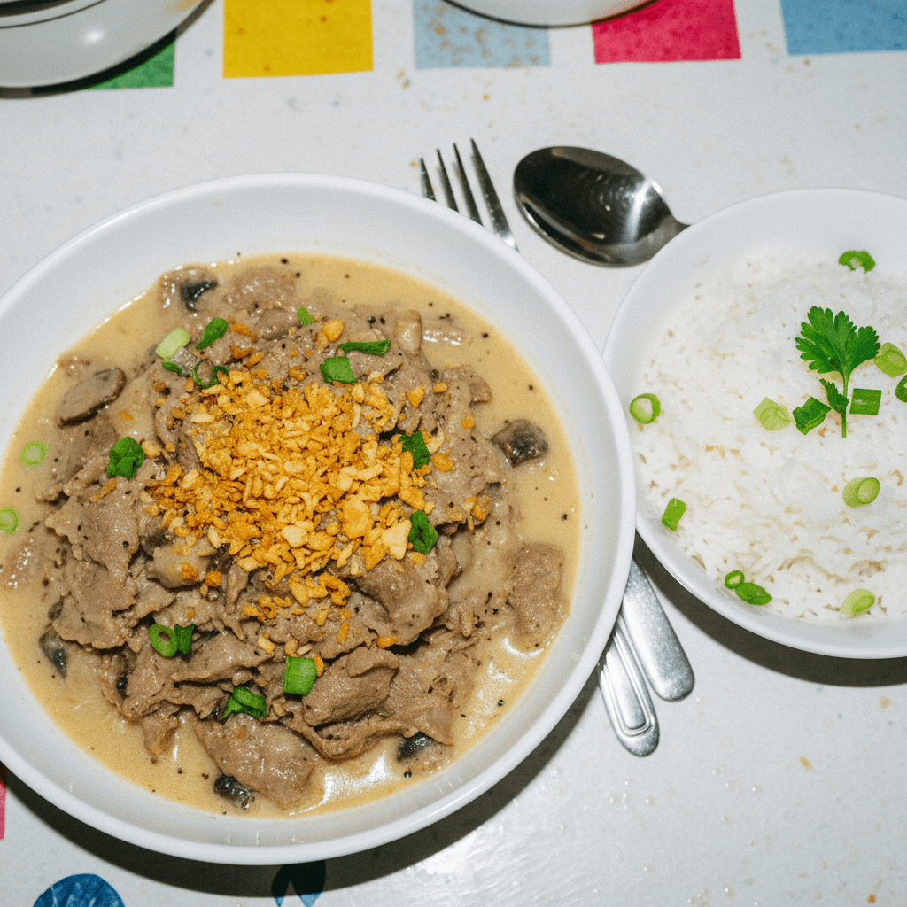 Jollibee-Style Garlic Pepper Beef
