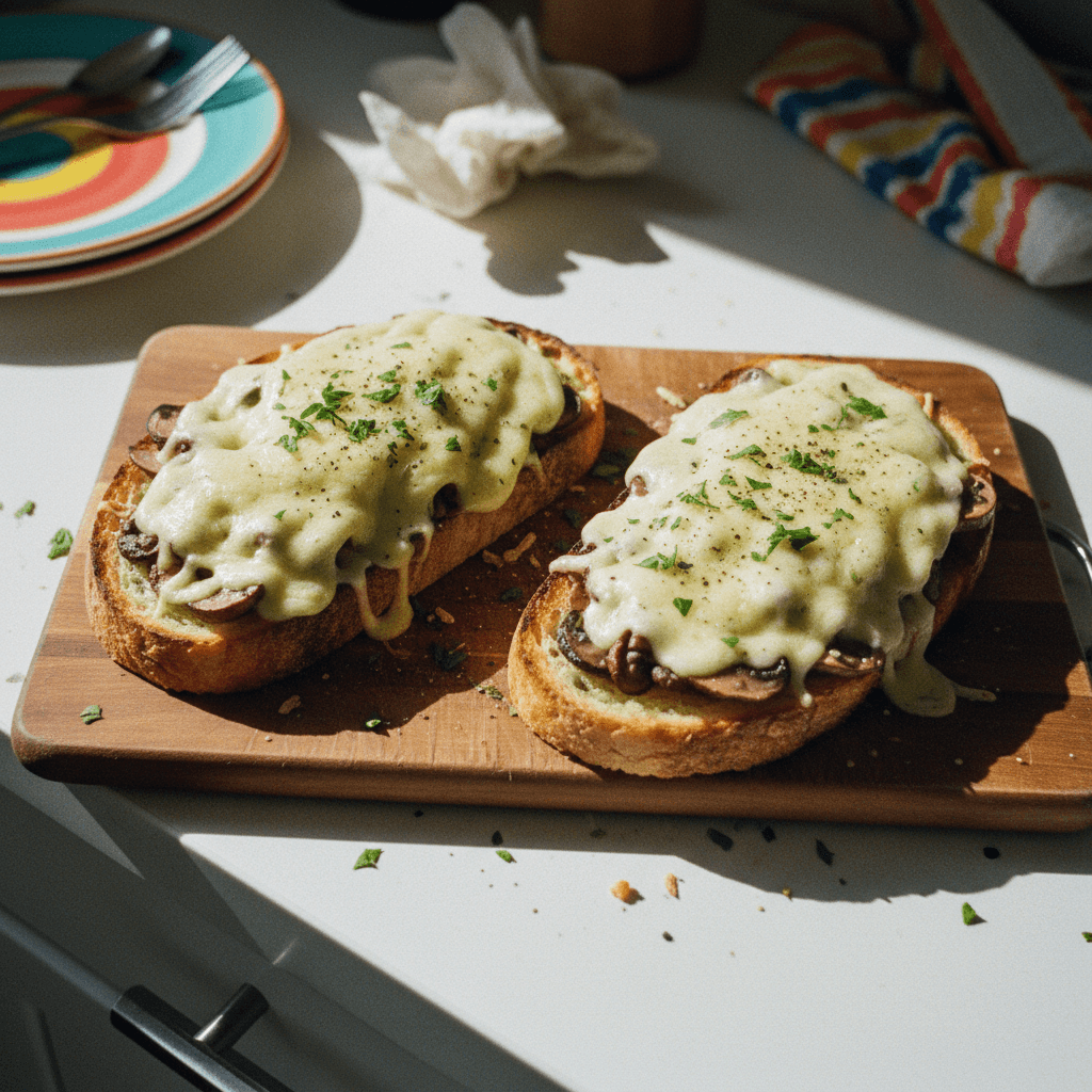 Million Dollar Mushroom and Garlic Toasts