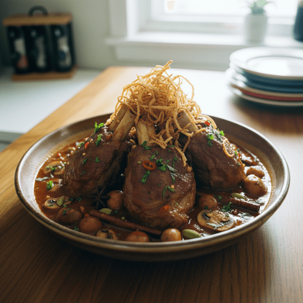 Braised Lamb Shanks with Warming Spices