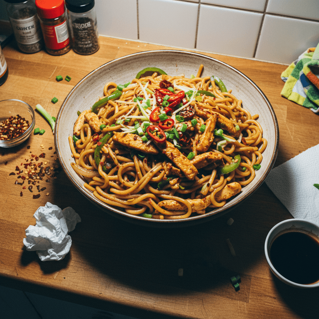 Mongolian-Inspired Noodles