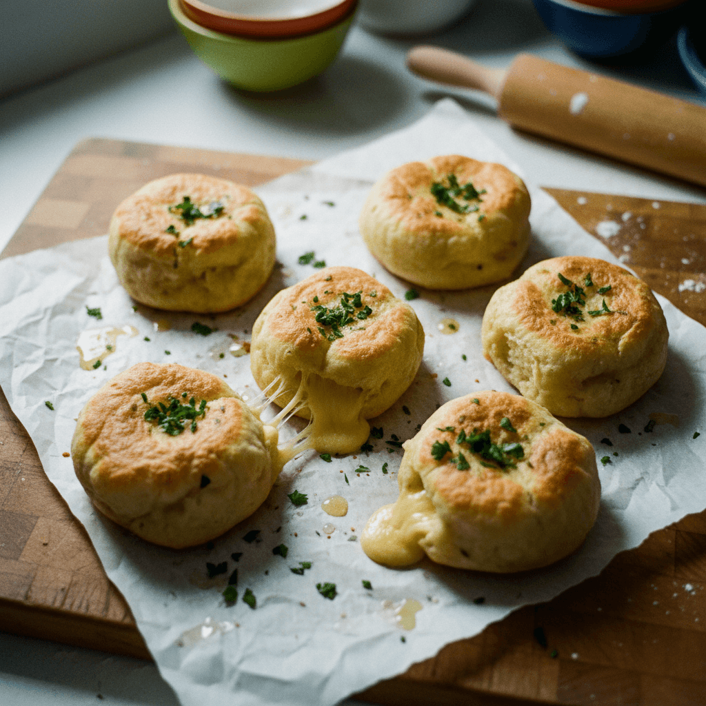 Cheese Stuffed Potato Bread Pockets
