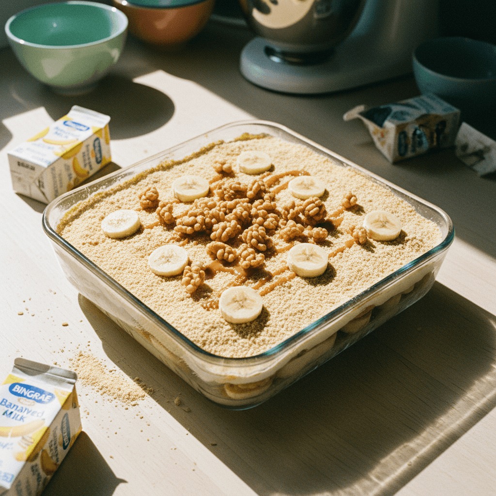 Banana Milk Injeolmi Tiramisu