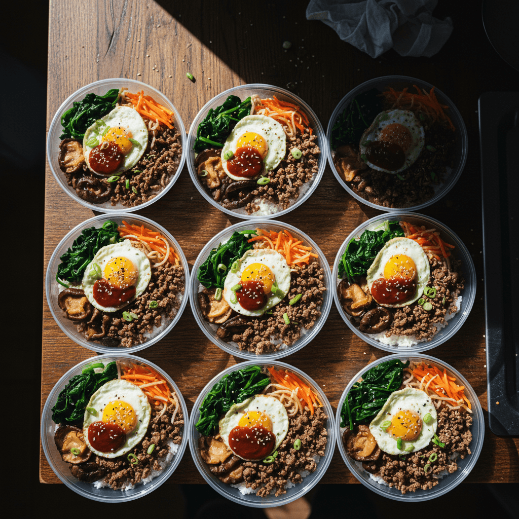 Korean Beef Bibimbap Meal Prep