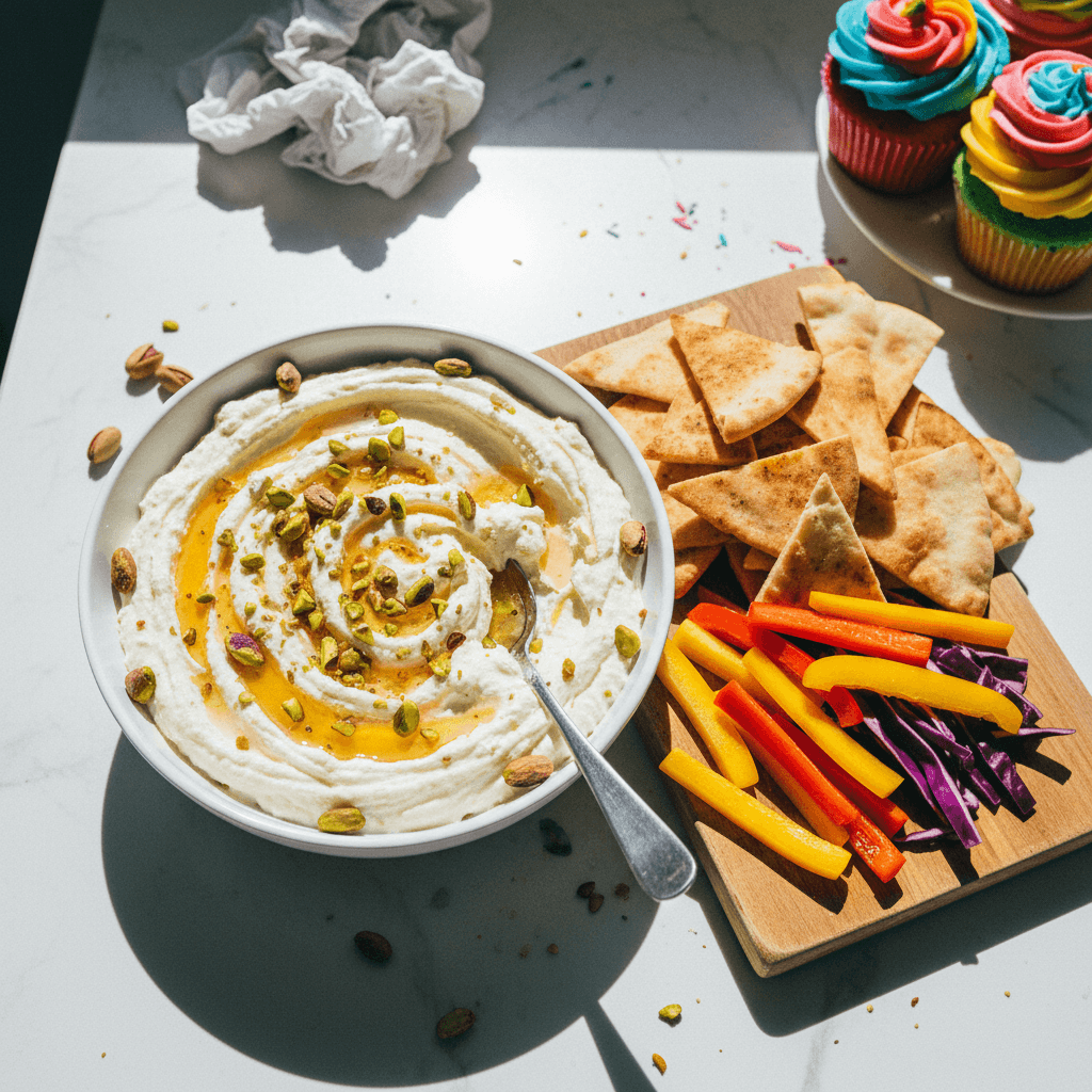 Whipped Feta Dip with Honey and Pistachios