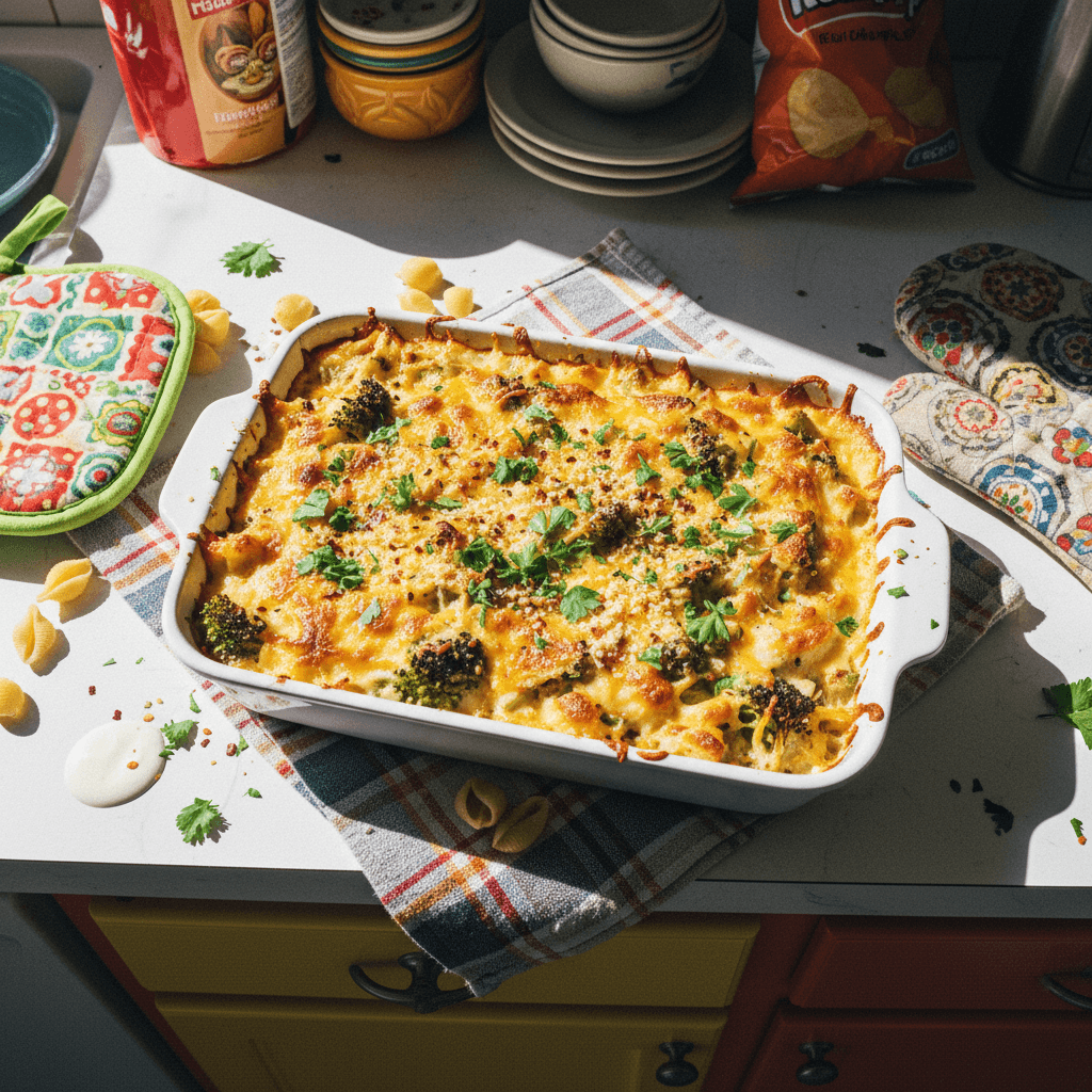 Cheesy Broccoli Gratin Bake