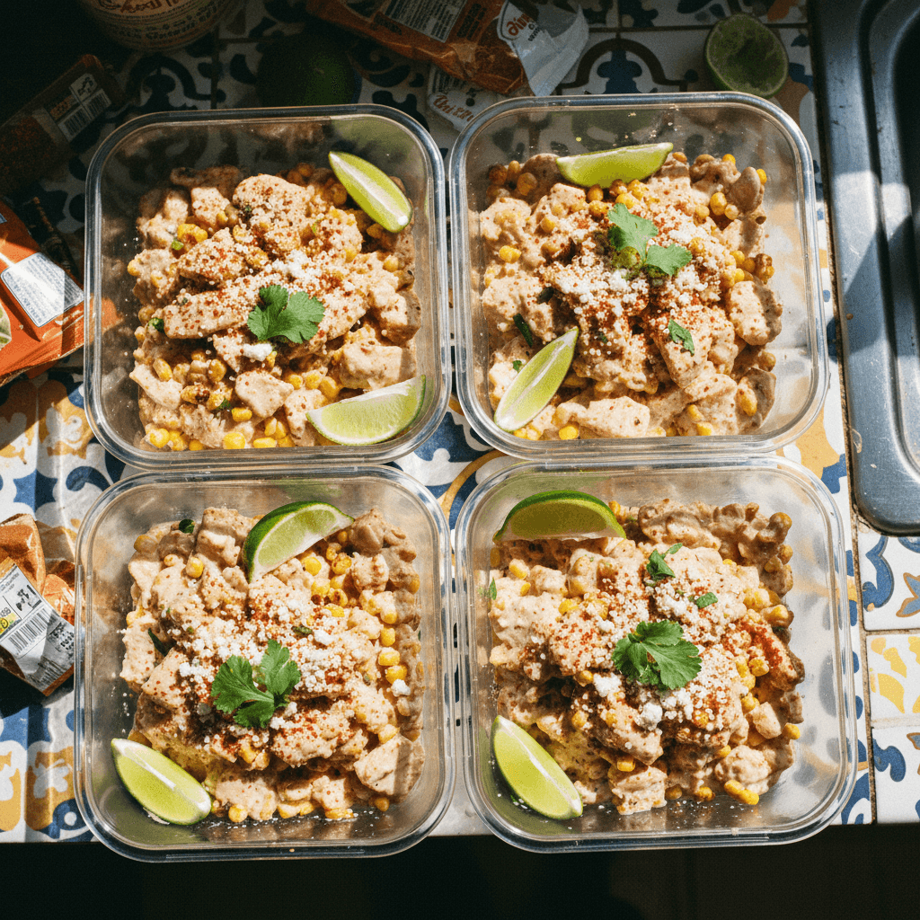Mexican Street Corn Chicken Prep