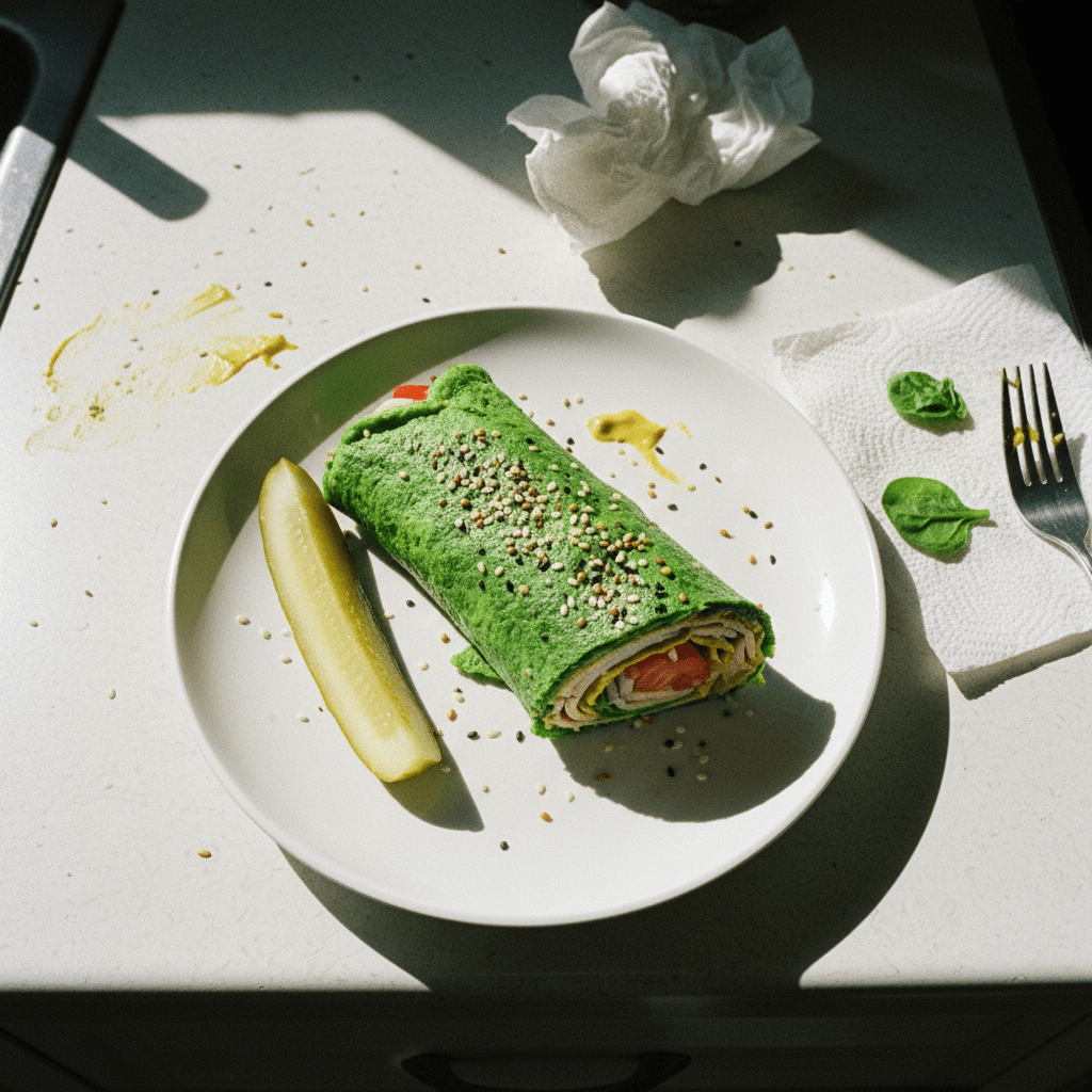 Zero Point Spinach Egg Wrap