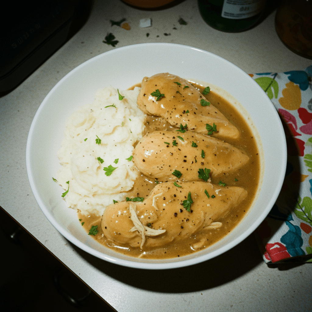 Slow Cooker Chicken and Gravy