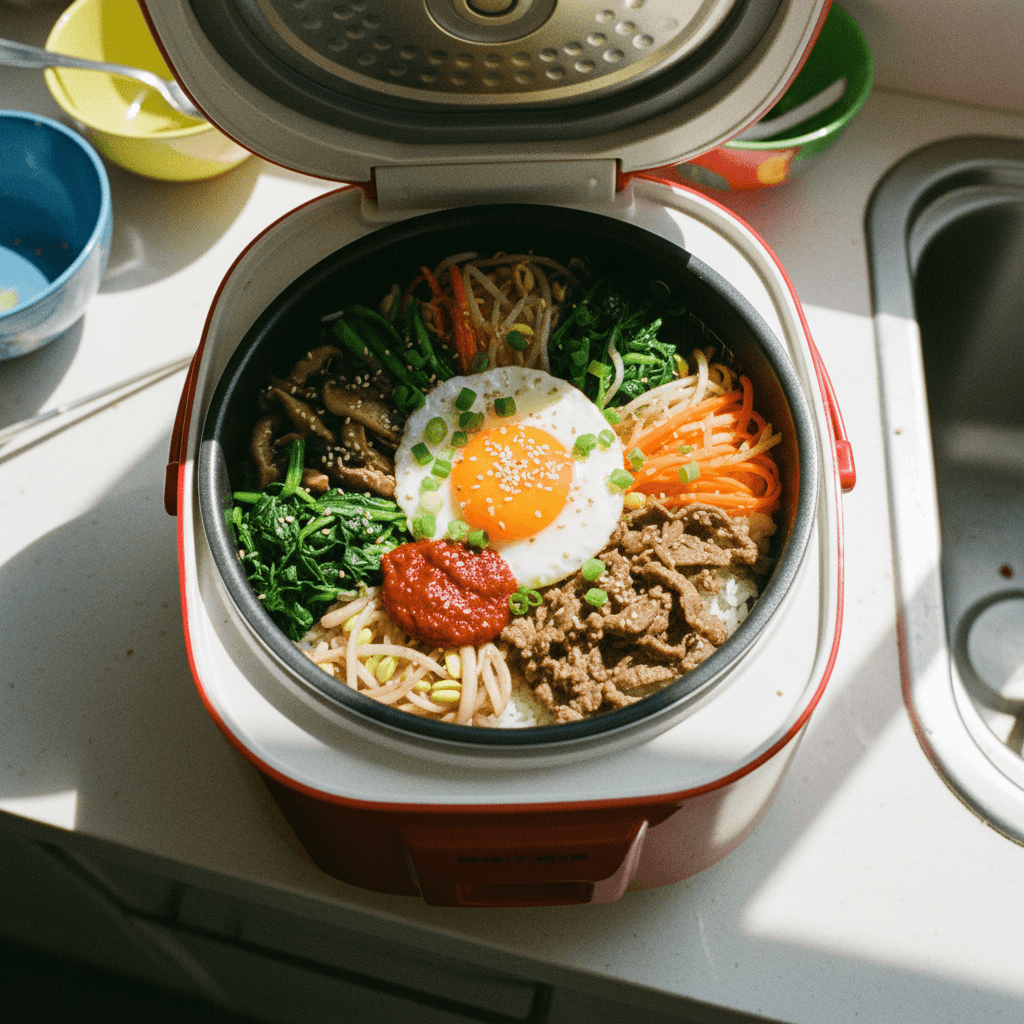 Rice Cooker Bibimbap