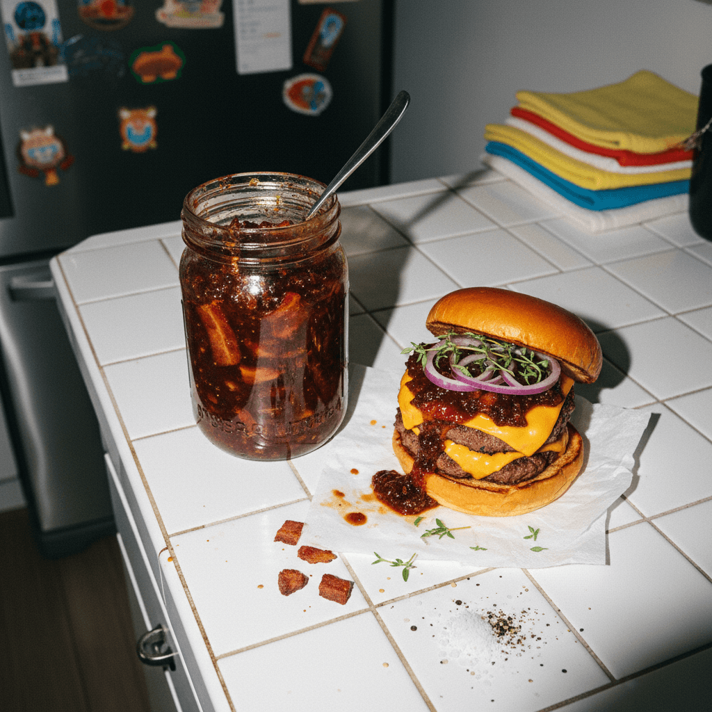Maple Beef Bacon Jam (for Smashburgers)