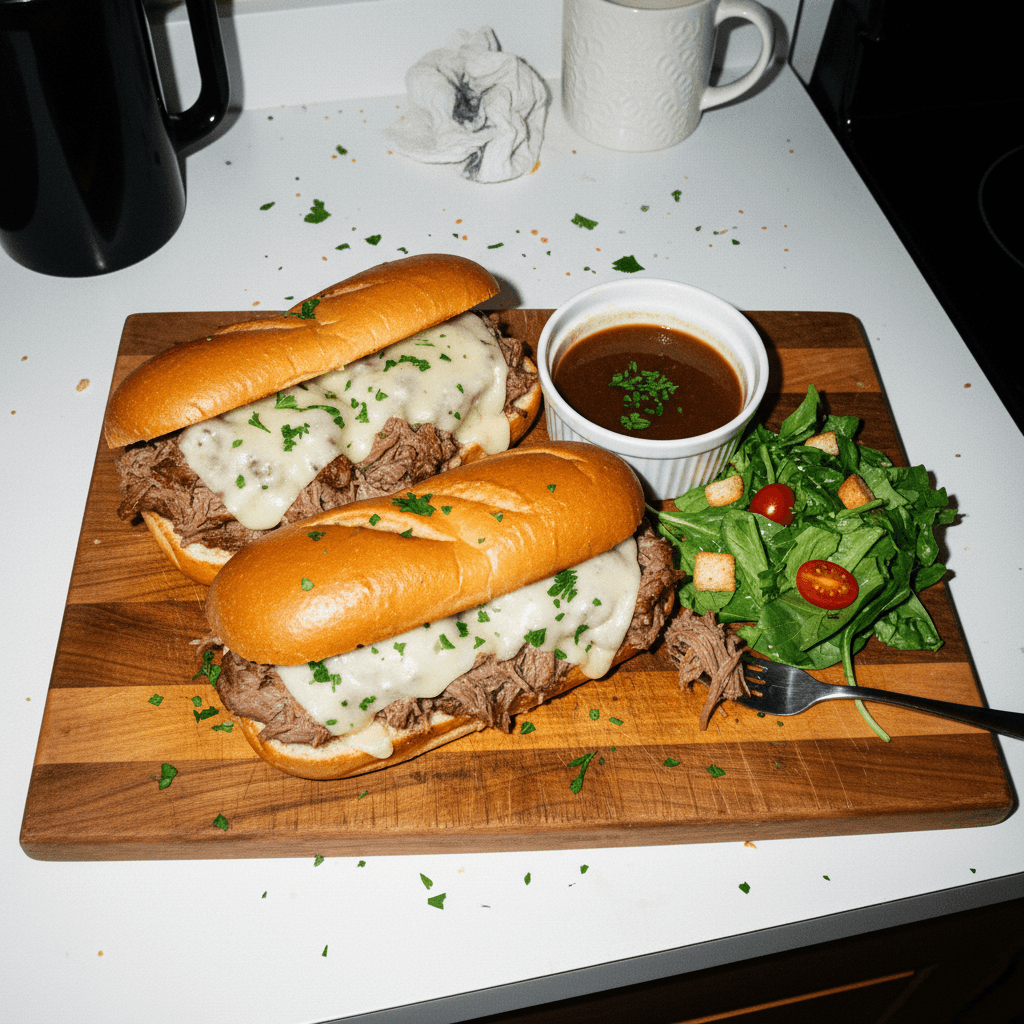 Crock Pot French Dip Sandwich