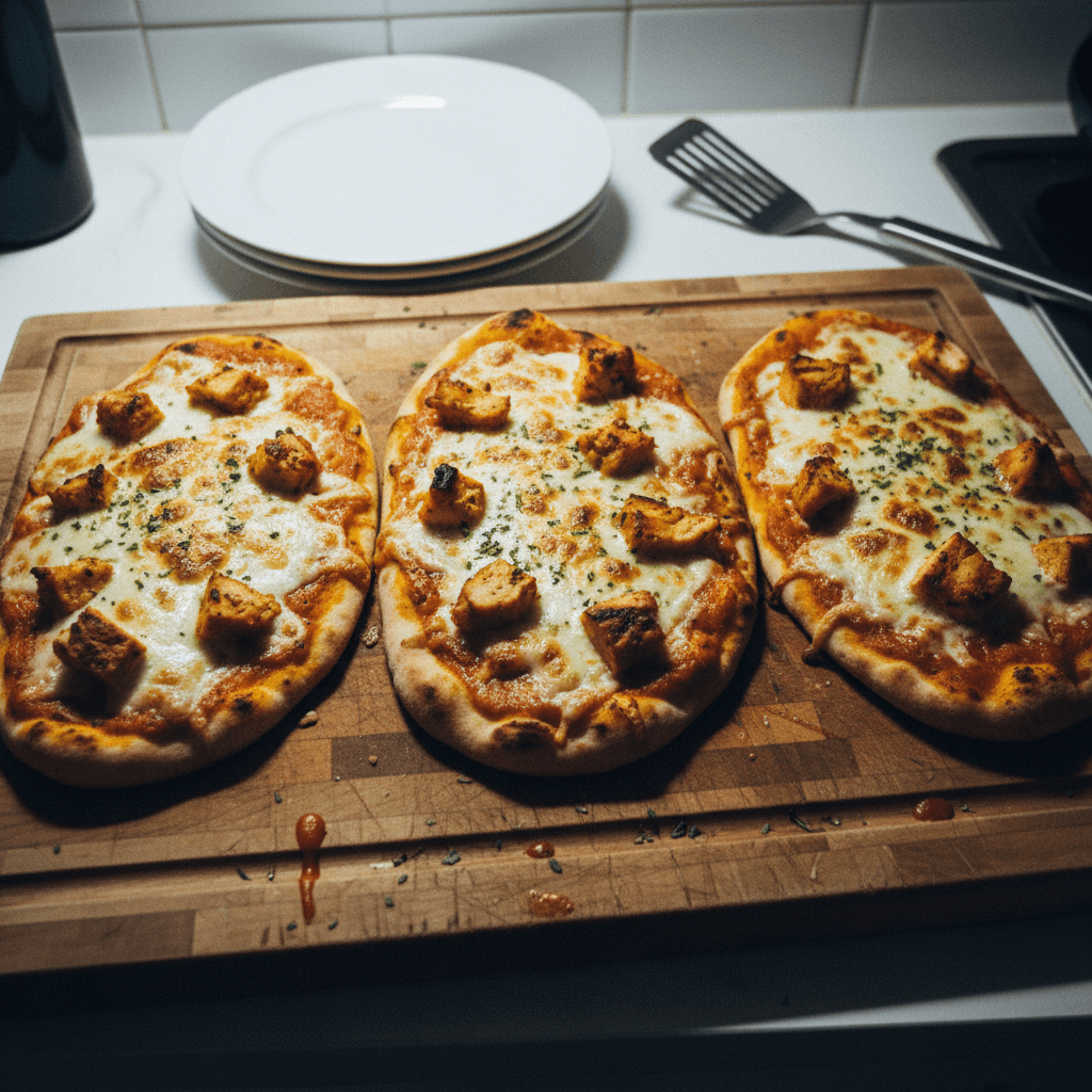 Tikka Chicken Naan Bread Pizza