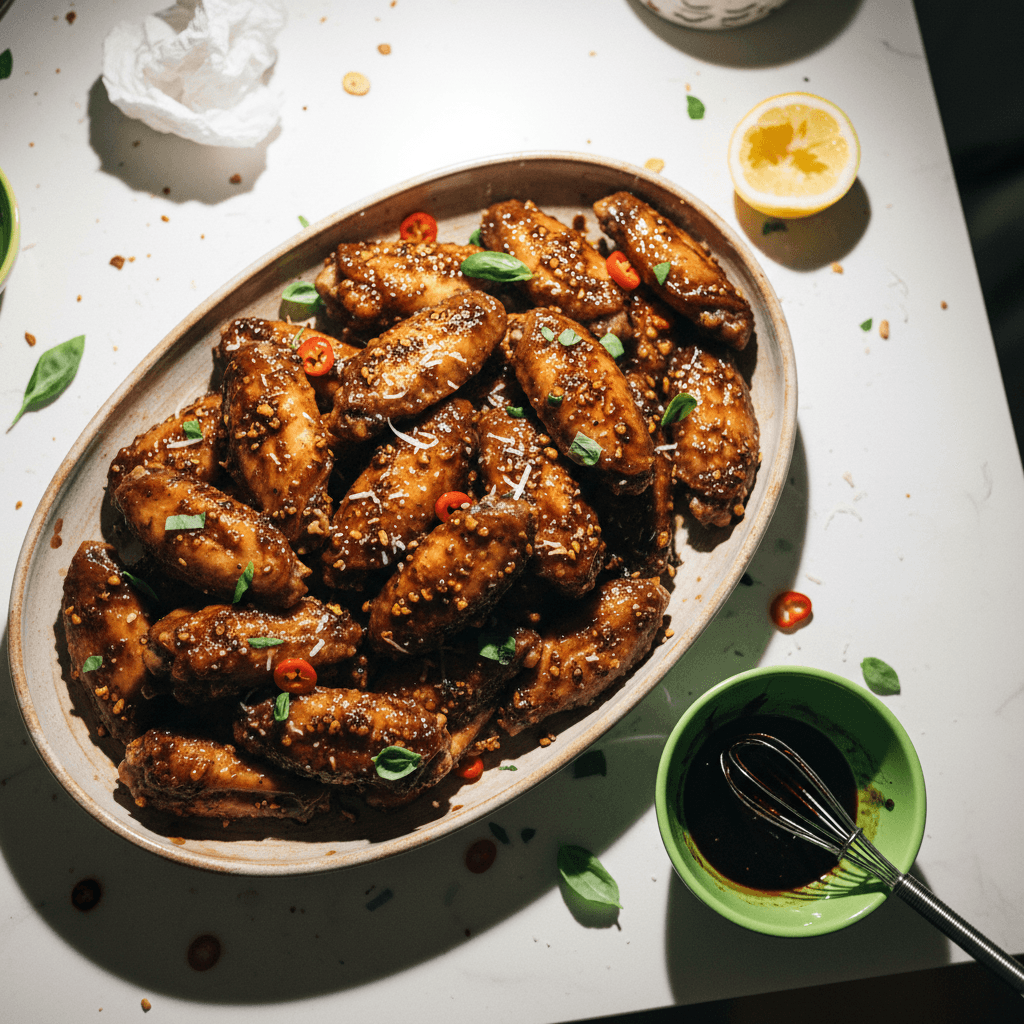Italian Garlic Balsamic Wings