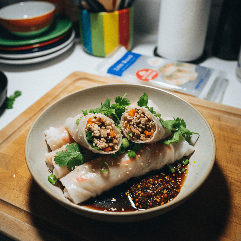 Chicken Rice Paper Bánh Cuốn