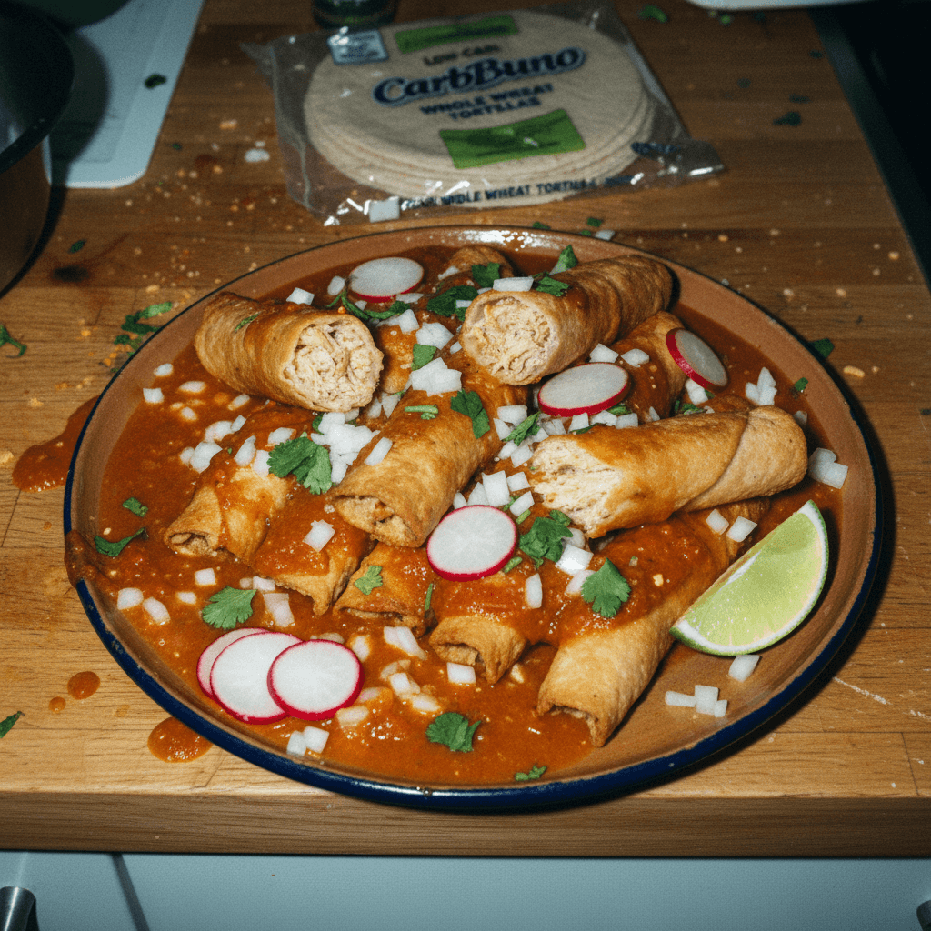 Chicken Taquitos Dorados Ahogados