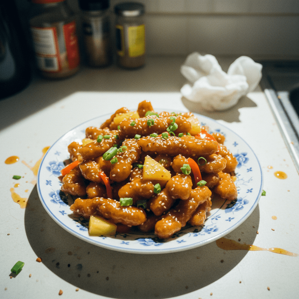 Chinatown Style Sweet and Sour Pork Strips
