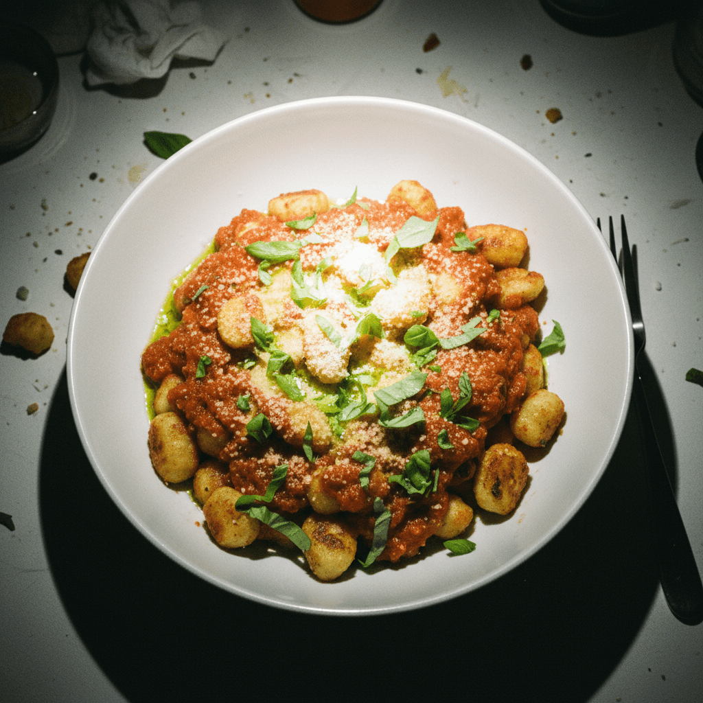 Cauliflower Gnocchi with Marinara