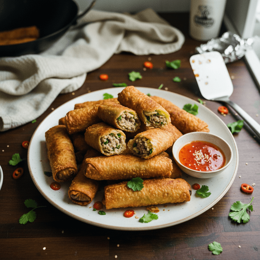 Lightning Crisp Pork Egg Rolls