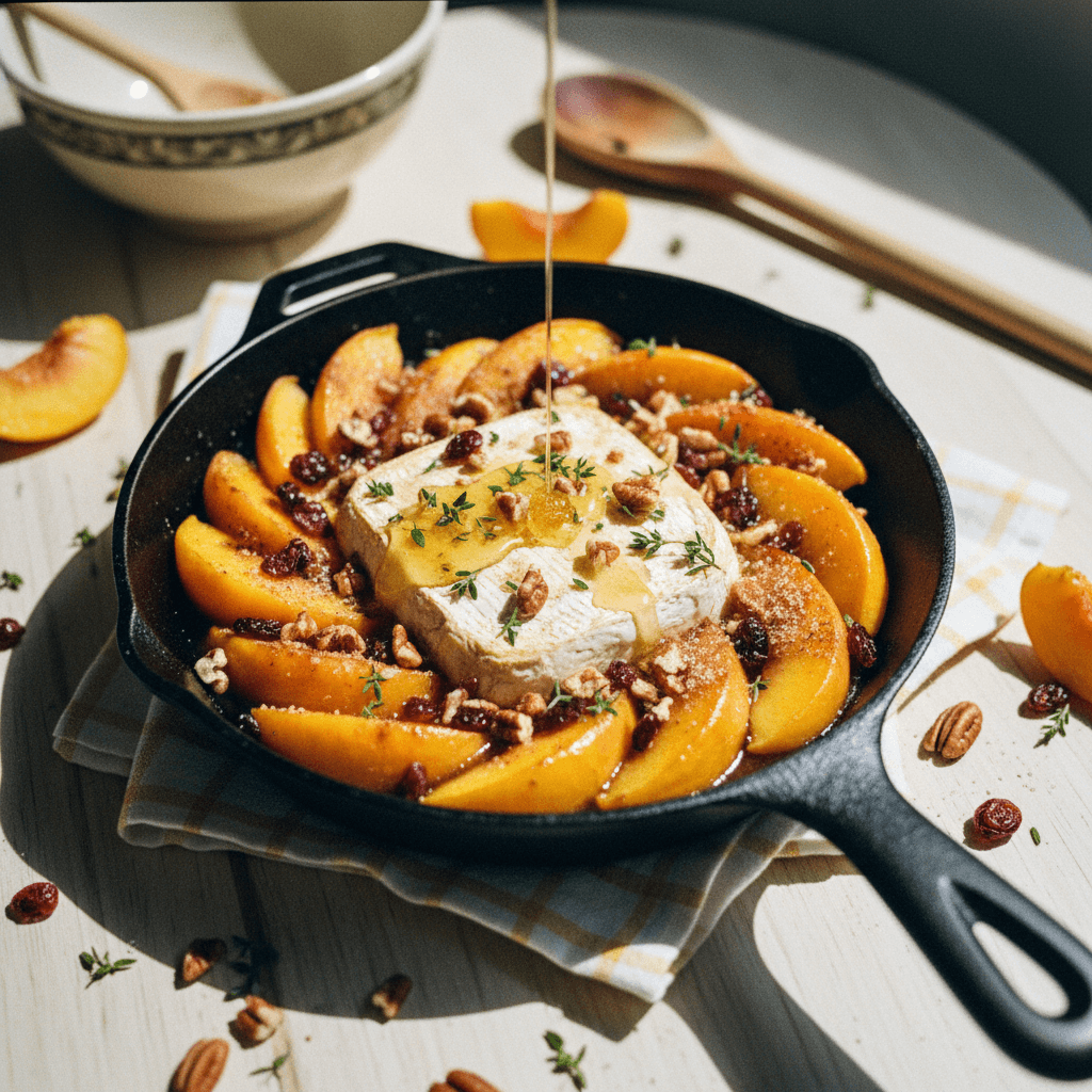 Peaches & Brie Charcuterie Dip