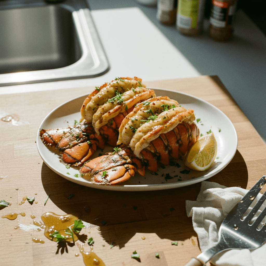 Grilled Honey Garlic Butter Lobster Tail