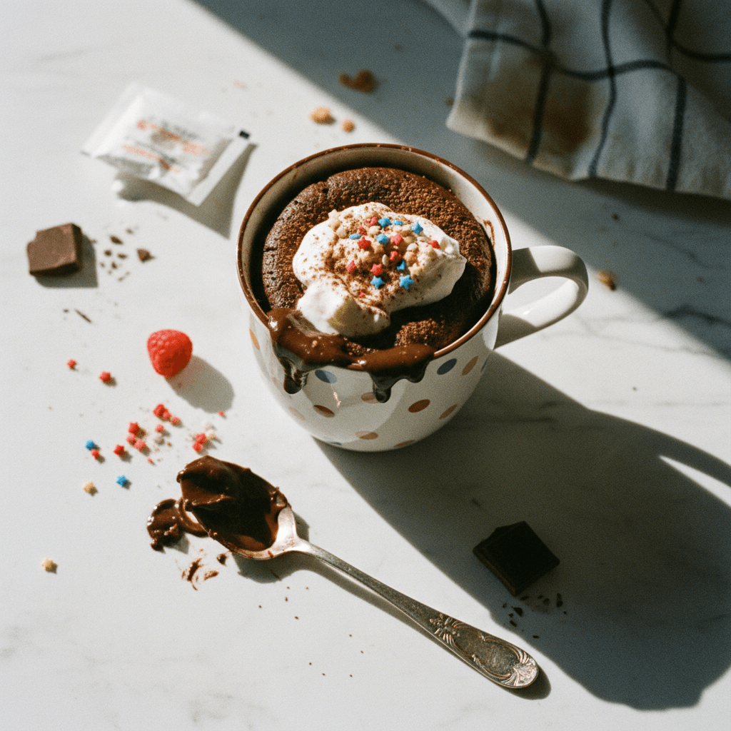 1-Minute Chocolate Mug Cake